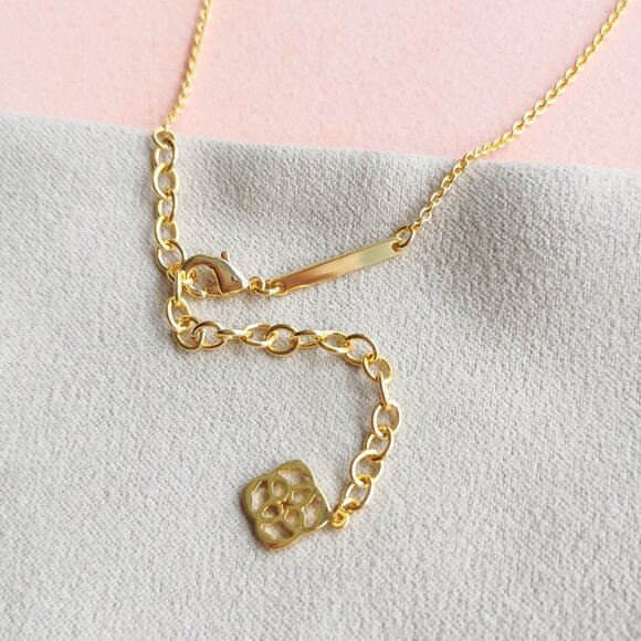 Kendra Scott - Elisa Azalea Gold Necklace - NEW - Picture 4 of 4